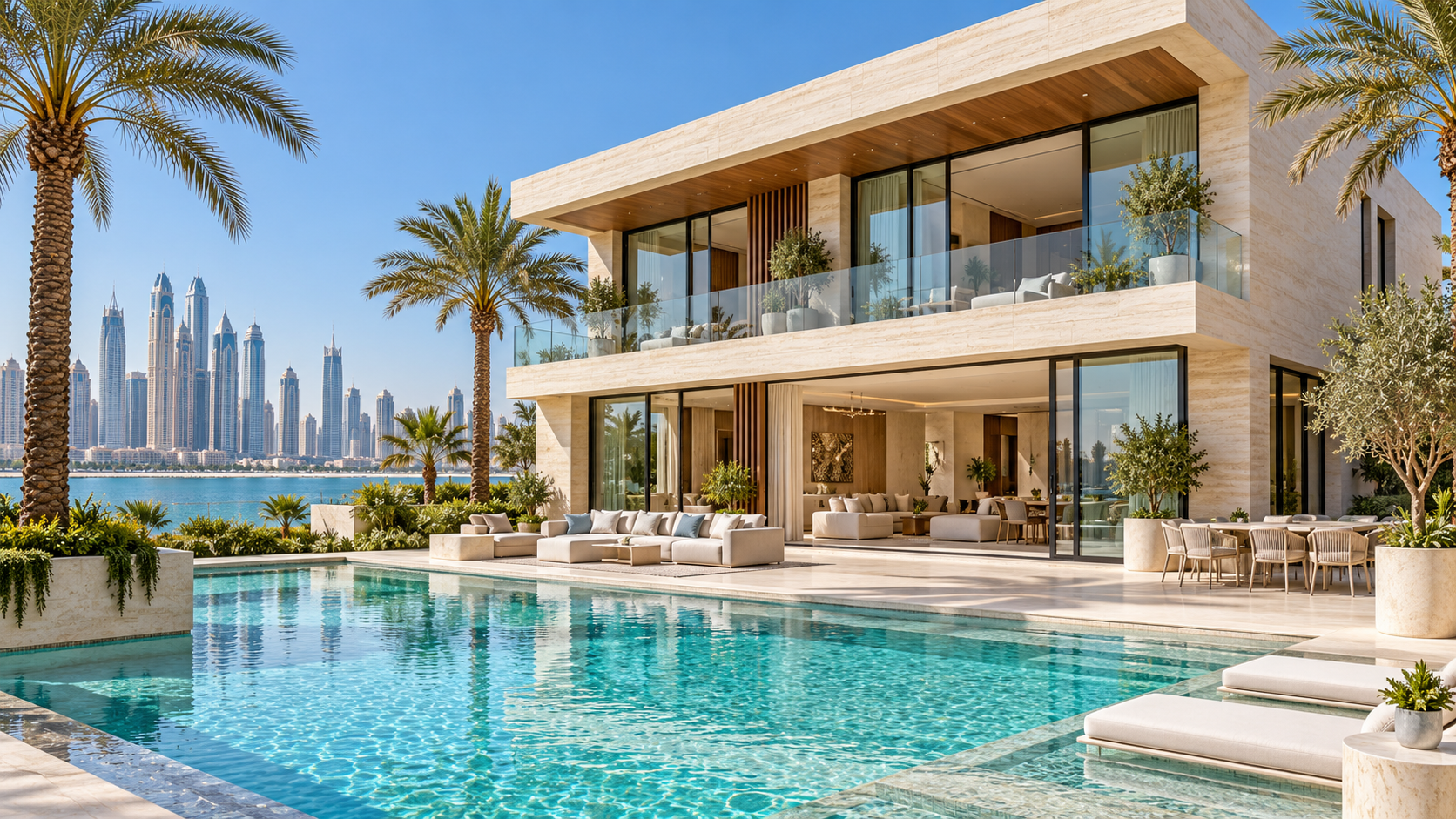Illustrative residential villas in Dubai